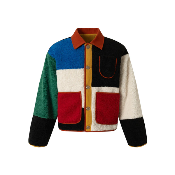 Colorblock Sherpa Jacket