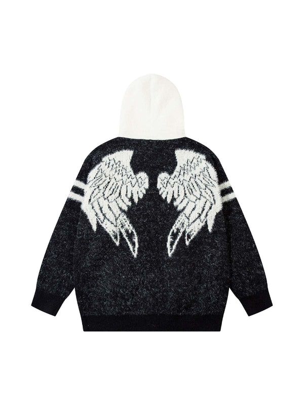 Angel Wings Hooded Cardigan