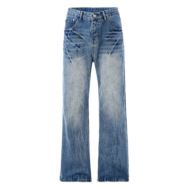 Lightning Crack Flared Jeans