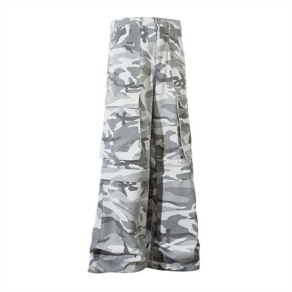 Camo Baggy Multi - Pocket Cargo Pants