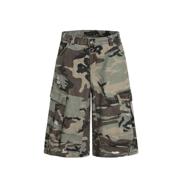 Cargo Camo Multi Pocket Jorts