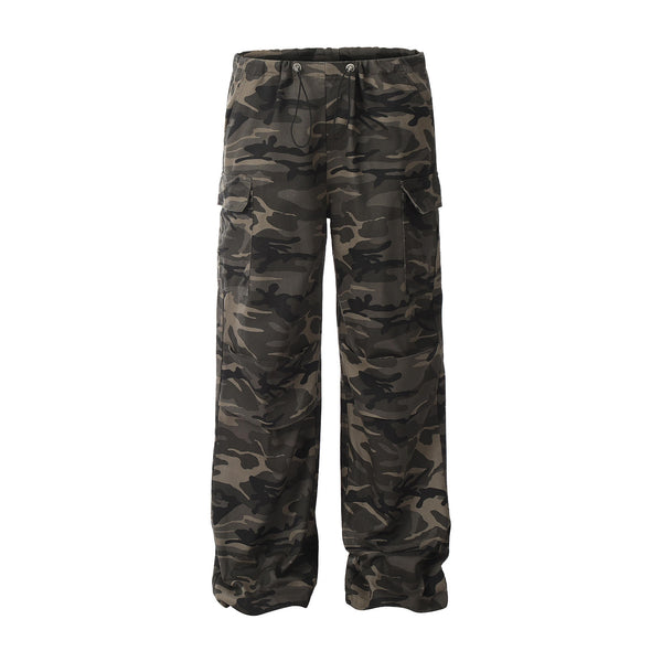 Cargo Straight Wide Leg Pants