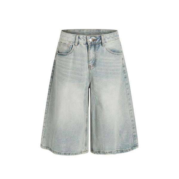 Whiskered Light Blue Jorts